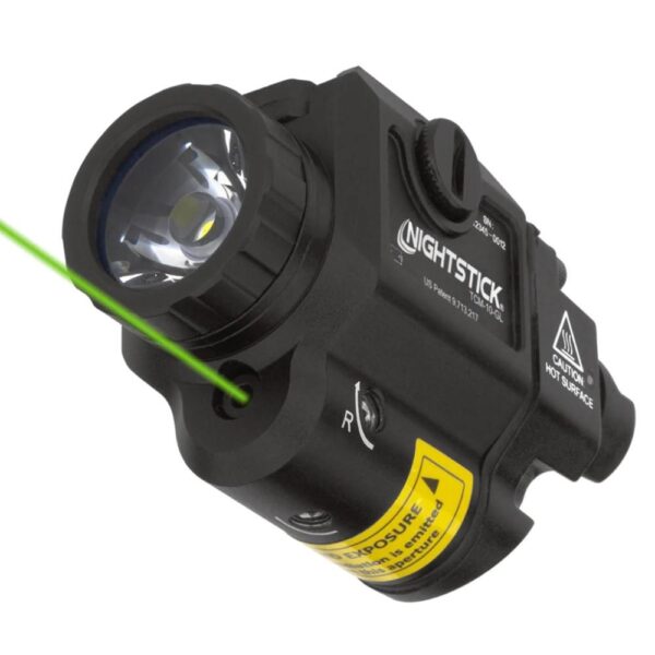 Nightstick TCM-10-GL Compact Weapon Light with Green Laser 650 Lumens Black - Precision Shot Firearms