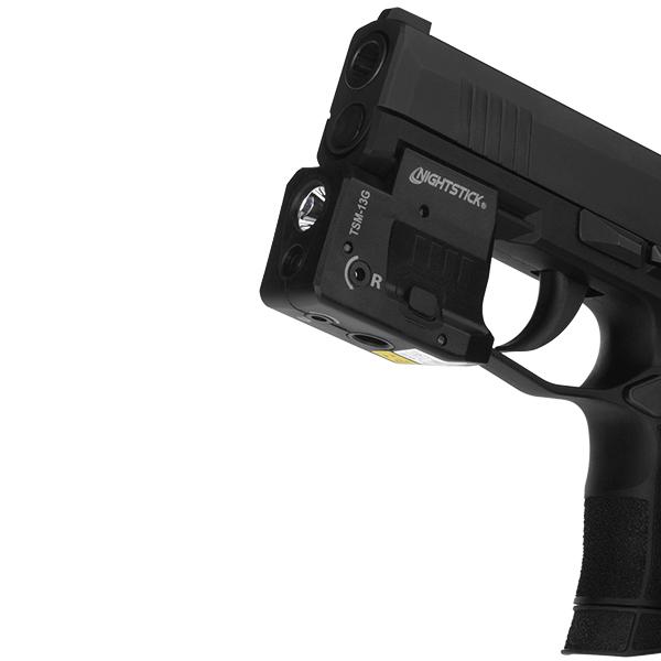 Nightstick Rechargeable Sub-Compact Weapon-Mounted Light w/Green Laser (Fits Sig P365) 150 Lumens - Precision Shot Firearms