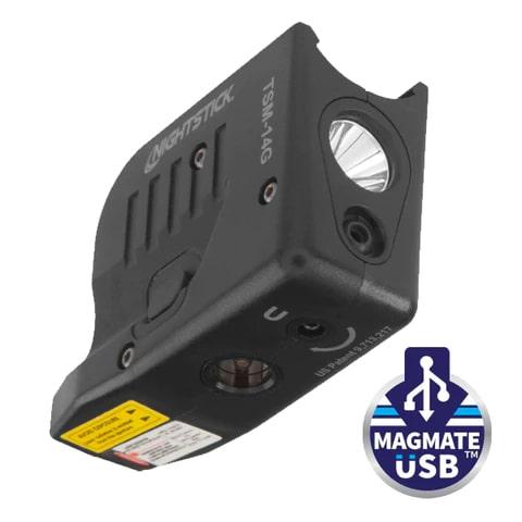 Nightstick Weapon Light with Green Laser Black for Glock 43x/48 MOS - Precision Shot Firearms