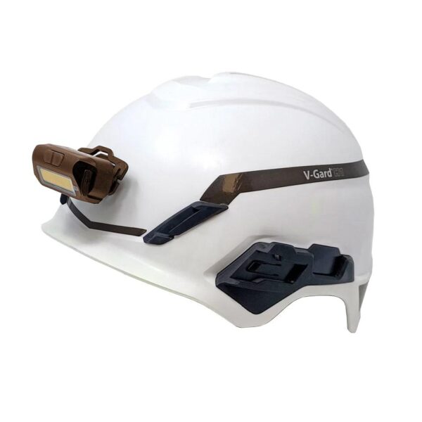 Nightstick Multi-Flood USB Headlamp with Brim Clip & Black Strap LiPo FDE - Precision Shot Firearms