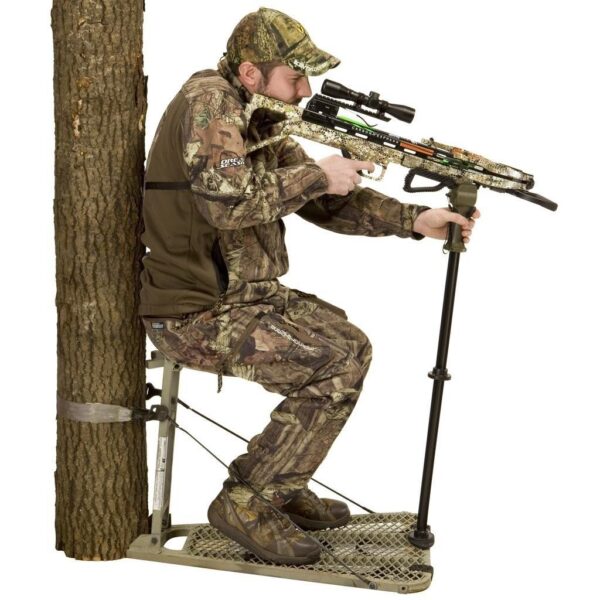 SolidAim Shooting Stick for Rifle & Crossbow - Retractable from 8-60" - Precision Shot Firearms