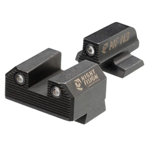Night Fision Optics Ready Stealth Series Handgun Night Sights for Canik Mete SF/TP9 Black - Precision Shot Firearms