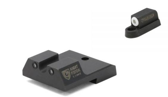 Night Fision Perfect Dot NS Set with Yellow Front + White U Rear for S&W M&P Shield - Precision Shot Firearms