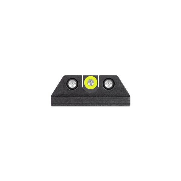 Night Fision Night Sight Set Yellow Front Square Notch Rear for FN 509 - Precision Shot Firearms
