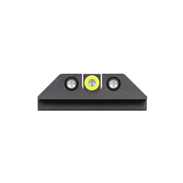 Night Fision Tritium Night Sight Set Yellow Front Black U-Notch Back for Glock - Precision Shot Firearms