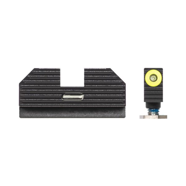 Night Fision Costa Ludus Night Sight Set Yellow Front Black Back for Glock - Precision Shot Firearms