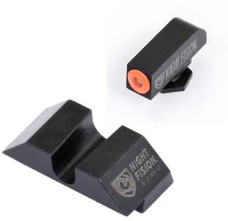 Perfect Dot NS Set w/Orange Front Dot+ U Blank Rear for Glock 17-39 - Precision Shot Firearms