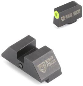 Night Fision Perfect Dot Official Student of the Gun Accur8 Night Sights w/Yellow Frnt+Blk Sq for Glock 17-39 - Precision Shot Firearms