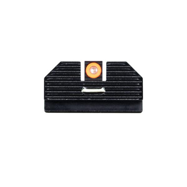Night Fision Perfect Dot Costa Ludus Night Sight Orange Front Green Rear Glock MOS Model 43x - Precision Shot Firearms