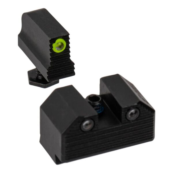 Optics Ready Stealth Night Sight Set Yellow Front Black Rear MOS Models 43x - Precision Shot Firearms