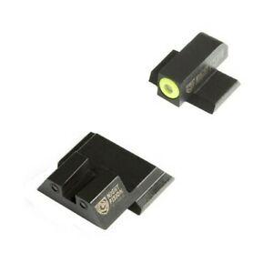Perfect Dot NS Set w/Yellow Front + Black Square Rear Fits S&W M&P - Precision Shot Firearms
