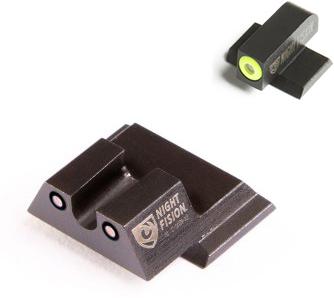 Night Fision Perfect Dot NS Set w/Yellow Front + Black U Rear Fits S&W M&P Excluding Shield - Precision Shot Firearms