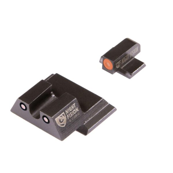 Night Fision Perfect Dot Night Sight Set Orange Front Black Rear for S&W M&P Shield - Precision Shot Firearms