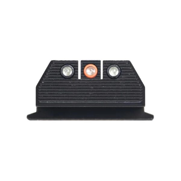 Night Fision Optics Ready Stealth Night Sight Set Orange Front Black Back for S&W M&P 9 Shield Plus - Precision Shot Firearms