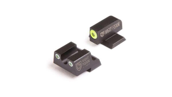 Perfect Dot NS Set w/Yellow Front + Black Square Rear Fits Springfield XD - Precision Shot Firearms