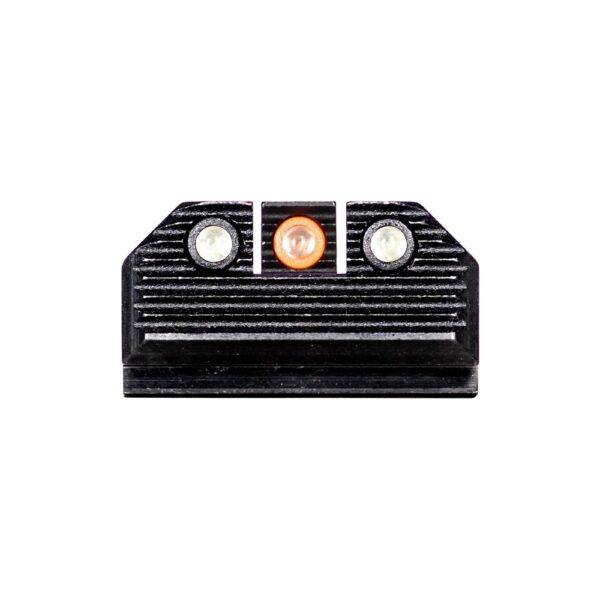 Night Fision Optics Ready Stealth Night Sight Set Orange Front Black Back for Springfield Hellcat - Precision Shot Firearms