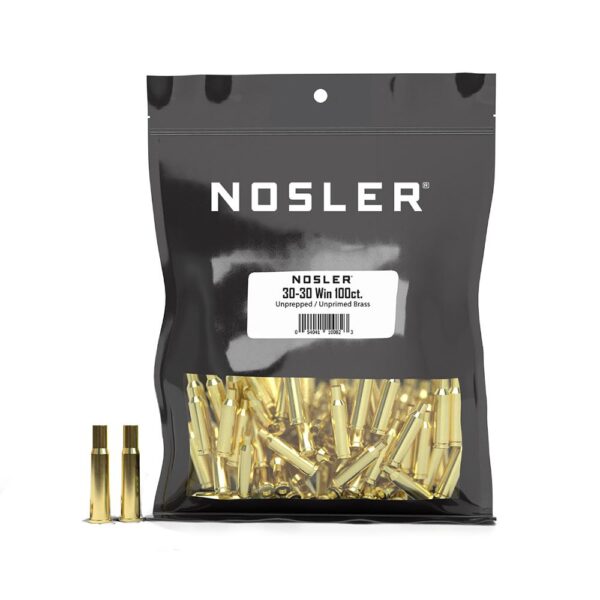 Nosler Unprimed Unprepped Brass Rifle Cartridge Cases 30-30 WIN NOS-HS 100/ct (BULK) - Precision Shot Firearms