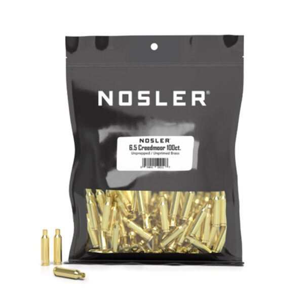 Nosler Unprimed Unprepped Brass Rifle Cartridge Cases 6.5 Creedmoor NOS HS 100/ct (BULK) - Precision Shot Firearms