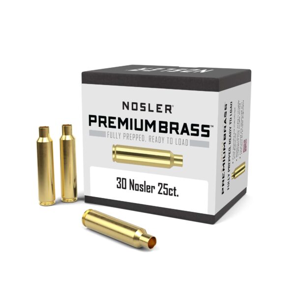 Nosler Unprimed Brass Rifle Cartridge Cases 25/ct .30 Nosler - Precision Shot Firearms