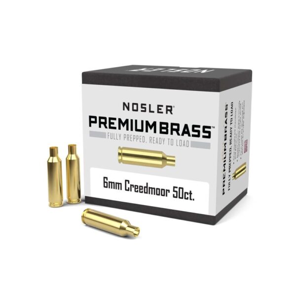 Nosler Unprimed Brass Rifle Cartridge Cases 50/ct 6mm Creedmoor) - Precision Shot Firearms