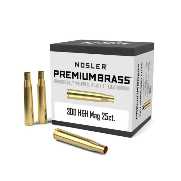Nosler Unprimed Brass Rifle Cartridge Cases 25/ct .300 H&H - Precision Shot Firearms