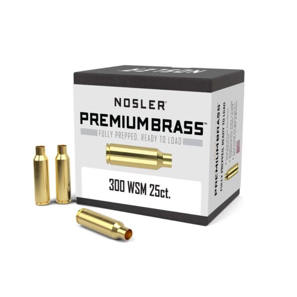 Nosler Unprimed Brass Rifle Cartridge Cases 25/ct .300 WSM - Precision Shot Firearms