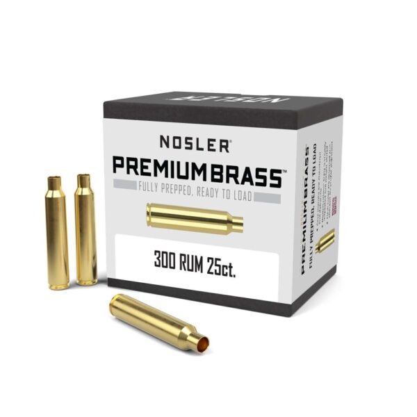 Nosler Unprimed Brass Rifle Cartridge Cases 25/ct .300 Rem Ultra - Precision Shot Firearms
