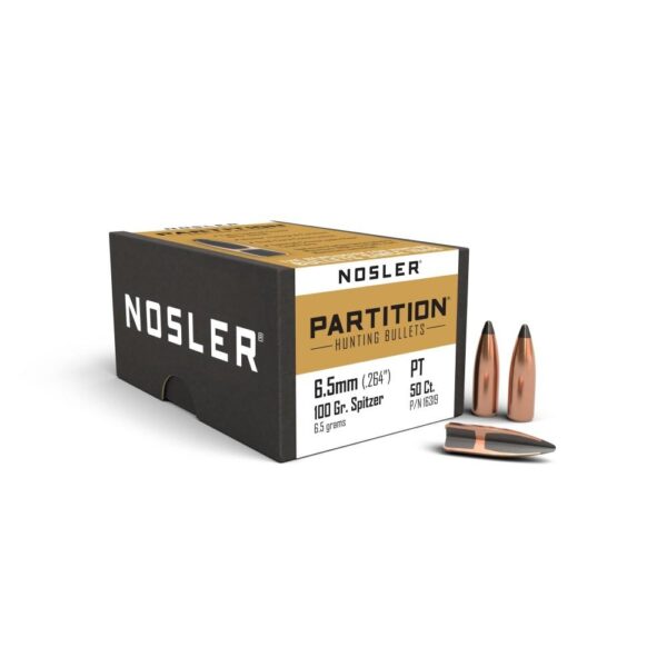 Nosler Partition Bullets 6.5mm .264" 100 gr SPT 50/ct - Precision Shot Firearms