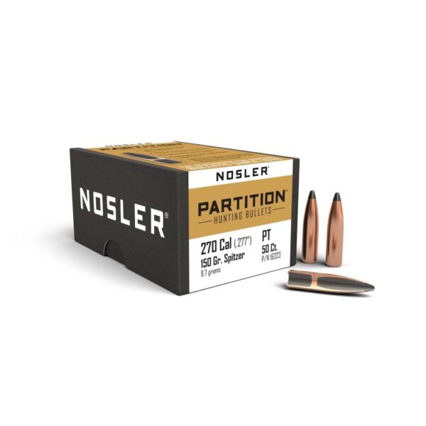 Nosler Partition Bullets .270 cal .277" 150 gr SPT 50/ct - Precision Shot Firearms