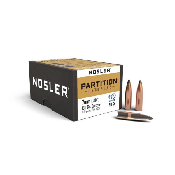 Nosler Partition Bullets 7mm .284" 160 gr SPT 50/ct - Precision Shot Firearms