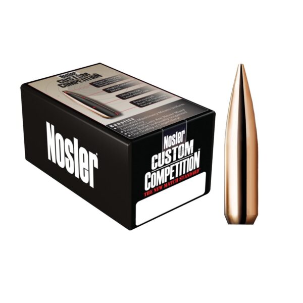 Nosler Custom Competition Bullets .22 cal .224" 77 gr HPBT 1000/ct - Precision Shot Firearms