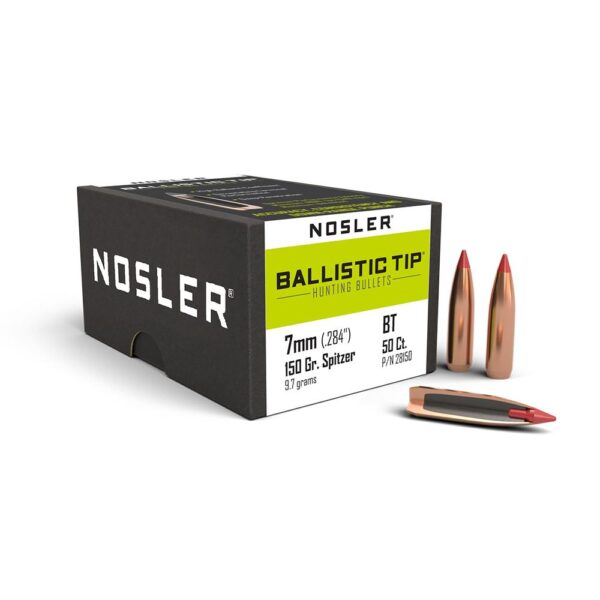 Nosler Ballistic Tip OEM Rifle Bullets 7mm 150 gr .284" PT 50/ct Factory Seconds - Precision Shot Firearms