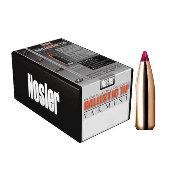 Nosler Ballistic Tip Varmint Bullets .22 cal .224" 60 gr SBT-SB 100/ct - Precision Shot Firearms