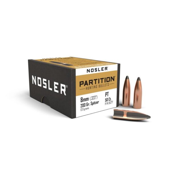 Nosler Partition Bullets .323 cal .323" 200 gr SPT 50/ct - Precision Shot Firearms