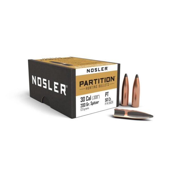 Nosler Partition Bullets .30 cal .308" 200 gr SPT 50/ct - Precision Shot Firearms