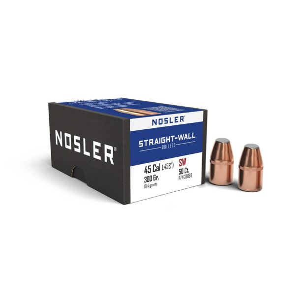 Nosler Straight Wall Rifle Bullets .45 Cal .458" 300 gr 50/ct - Precision Shot Firearms