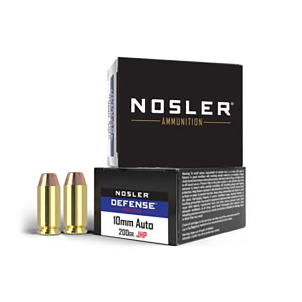 Nosler JHP Handgun Defense Ammo 10mm 200gr 20/ct - Precision Shot Firearms