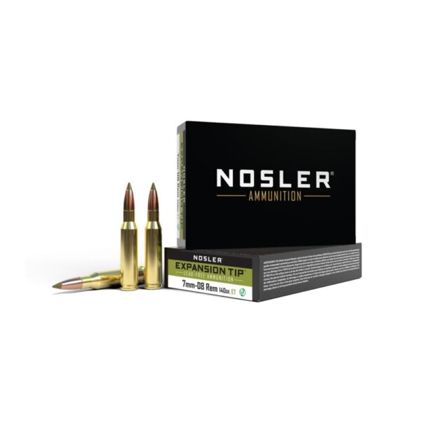 Nosler ETA Rifle Ammunition 7mm-08 Rem 140gr ET SP 2850 fps 20/ct - Precision Shot Firearms