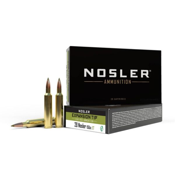Nosler E-Tip Rifle Ammunition28 Nosler 150gr E-Tip Ammo 3250 fps 20/ct - Precision Shot Firearms