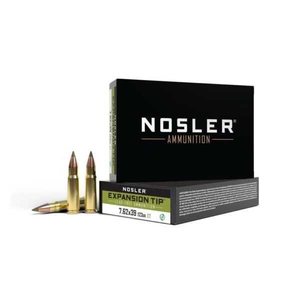 Nosler E-Tip Rifle Ammunition 7.62x39mm 123gr E-Tip 2350 fps 20/ct - Precision Shot Firearms