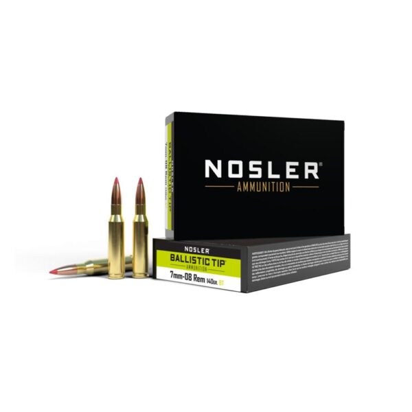 Nosler Ballistic Tip Hunting Rifle Ammunition .7mm-08 Rem 140gr BT SP 2825 fps 20/ct - Precision Shot Firearms