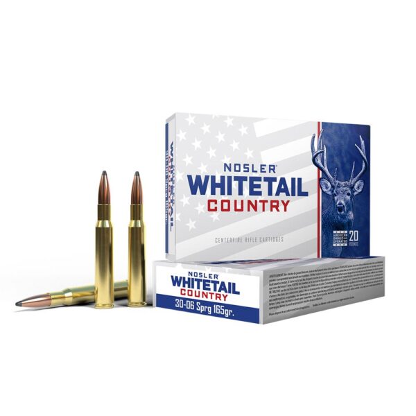 Nosler Whitetail Country Rifle Ammunition .30-06 Sprg 165gr SP 2900 fps 20/ct - Precision Shot Firearms
