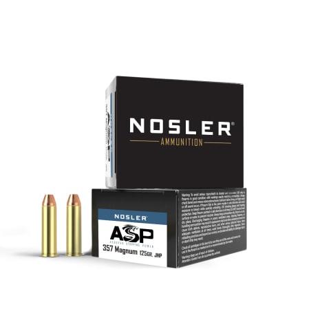 Nosler ASP Handgun Ammunition .357 Mag 125gr JHP 1450 fps 20/ct - Precision Shot Firearms