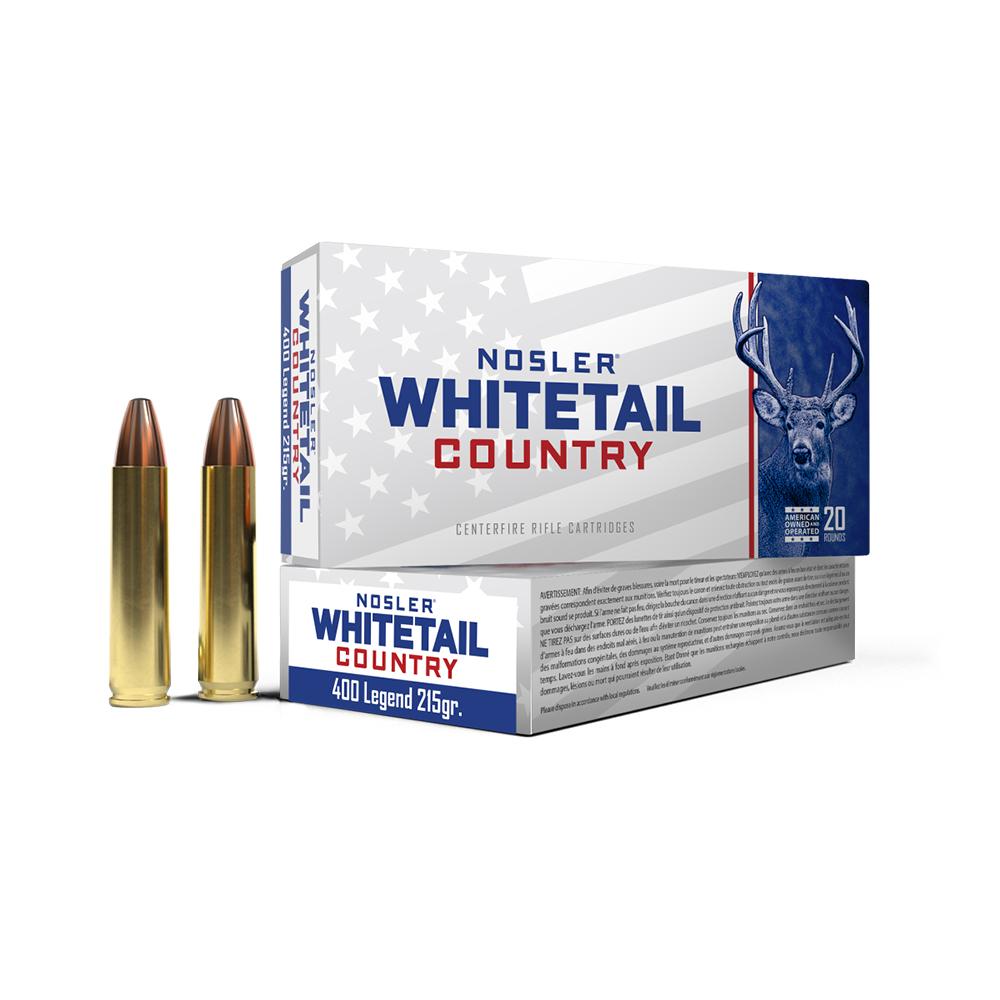 Nosler Whitetail Country Rifle Ammunition 400 Legend 215gr JSP 20/ct - Precision Shot Firearms