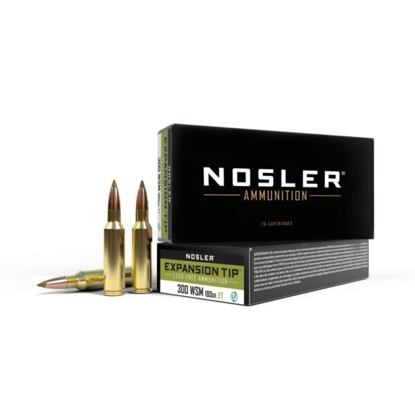 Nosler E-Tip Rifle Ammunition .300 WSM 180 gr E-Tip SP 2900 fps 20/ct - Precision Shot Firearms
