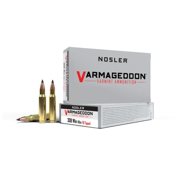 Nosler Varmegeddon Rifle Ammunition .308 Win 110 gr FB Tipped 3150 fps 20/ct - Precision Shot Firearms