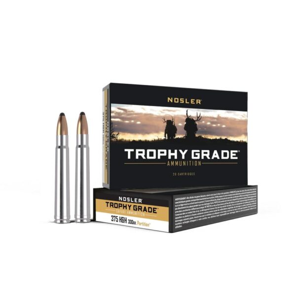 Nosler Safari Rifle Ammunition .375 H&H 300 gr PT 2450 fps - 20/box - Precision Shot Firearms