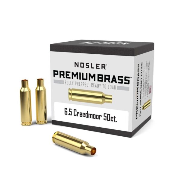 Nosler Unprimed Brass Rifle Cartridge Cases 50/ct 6.5mm Creedmoor - Precision Shot Firearms