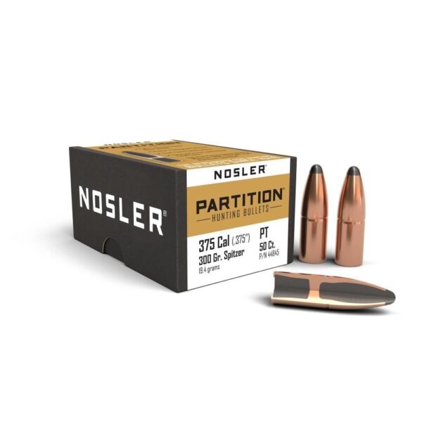 Nosler Partition Bullets .375 cal .375" 300 gr SPT 50/ct - Precision Shot Firearms