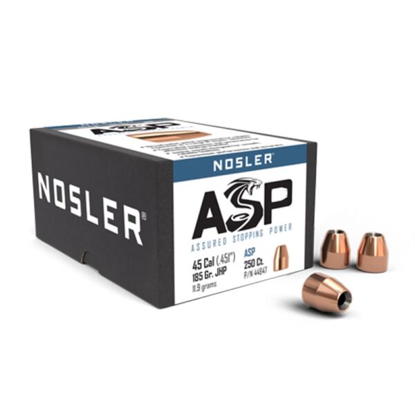 Nosler Custom Competition Bullets .45 cal .451" 185 gr JHP 250/ct - Precision Shot Firearms